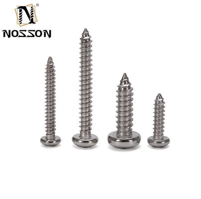 M2.5 DIN7981 H parafusos de encaixe de panela em reboque cruzado com acionamento Phillips tipo C em aço inoxidável