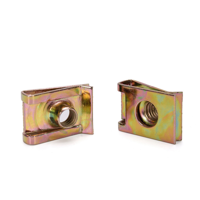 Indústria de aço M4-M10 Filamento de precisão de aço inoxidável Metal U Clip Nut em acabamento simples para necessidades OEM de precisão