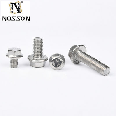 DIN padrão Industrial Serrated Titanium Hexagon Flange Bolt m6 m10 m12 para Boltos de Carro