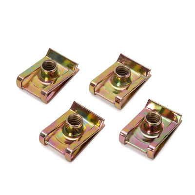 Cartucho de galvanizado de gás de petróleo Reed Car Nut Leaf Spring Bolt com porcas de clip óptico M3/M5 e cabeça hexagonal para sistema de medição métrico