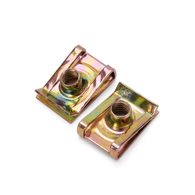 Cartucho de galvanizado de gás de petróleo Reed Car Nut Leaf Spring Bolt com porcas de clip óptico M3/M5 e cabeça hexagonal para sistema de medição métrico