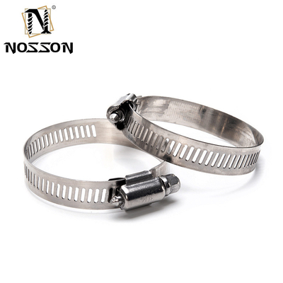Zinc Finish Heavy Duty Clamp 4 polegadas 304 de aço inoxidável tubos de tubulação tubulação tubulação com Worm Gear Metric Measurement System 91-114mm Linha de combustível Cl