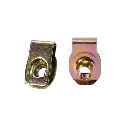 Ferro galvanizado U Nut Sprig M4 M5 M6 M8 M10 18-8 Ferro inoxidável Speed U Clip Nuts Retainer com acabamento de fosfato azul