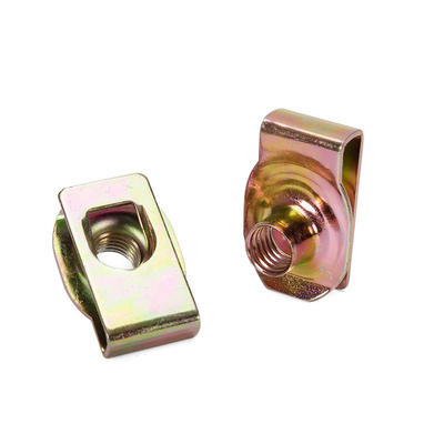 Ferro galvanizado U Nut Sprig M4 M5 M6 M8 M10 18-8 Ferro inoxidável Speed U Clip Nuts Retainer com acabamento de fosfato azul