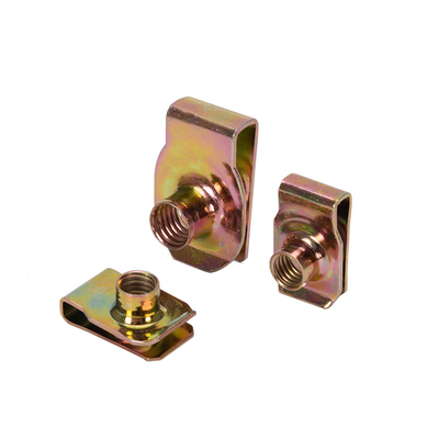Ferro galvanizado U Nut Sprig M4 M5 M6 M8 M10 18-8 Ferro inoxidável Speed U Clip Nuts Retainer com acabamento de fosfato azul