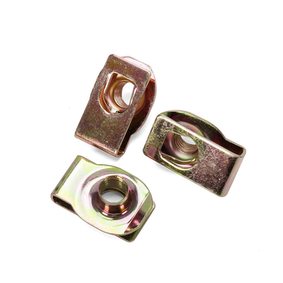 Ferro galvanizado U Nut Sprig M4 M5 M6 M8 M10 18-8 Ferro inoxidável Speed U Clip Nuts Retainer com acabamento de fosfato azul