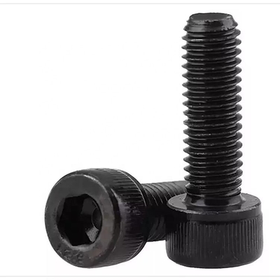 GB cabeça redonda métrica preto Hex Allen chave parafusos DIN 912 parafuso Full Thread Socket parafuso parafusos aço carbono 8.8/ 10.9/ 12.9