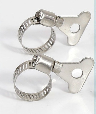 Amostra em estoque Grampos pesados SS304 Grampos de garganta de aço inoxidável com alça para tubos de água Fixação da fivela em acabamento de zinco