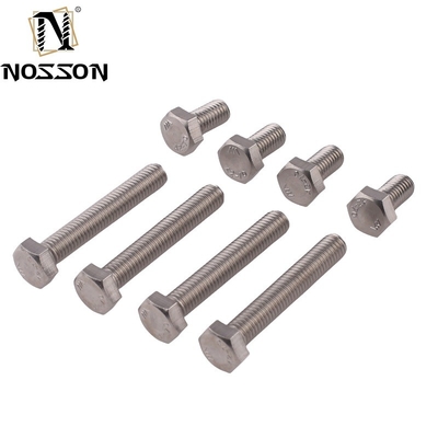 Aço inoxidável ANSI/ASME M8 Hex Head Bolt Grade 4.8/ 8.8/ 10.9/ 12.9 Half Thread Bolt And Nut Pernos Din 931 Finish de zinco