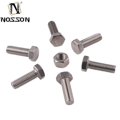 Aço inoxidável ANSI/ASME M8 Hex Head Bolt Grade 4.8/ 8.8/ 10.9/ 12.9 Half Thread Bolt And Nut Pernos Din 931 Finish de zinco