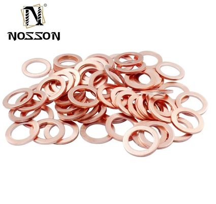 Lavadora de cobre vermelha personalizada de mineração Lavadora plana de latão de metal fino M3 M4 M5 M6 M8 M10 M12 M14 M16 M18 M20 M22 M24 M27 M30