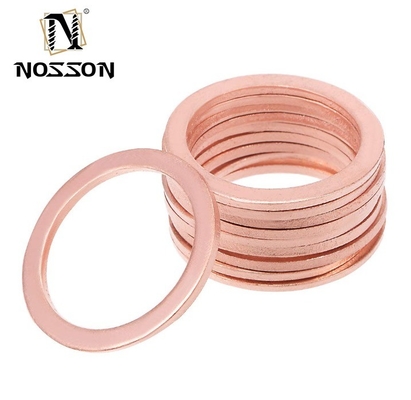 Estilo de divisão 18-8 aço inoxidável JIS padrão espessura de 1 mm cobre mesão cobre junta de metal de junta plana M3-M9