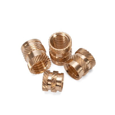 Turning CNC personalizado e moldagem por injeção M4 Knurling Brass Threaded Insert Thumb Nut com acabamento revestido de zinco-flakes