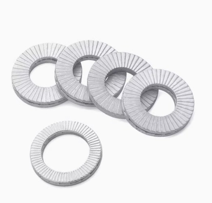 M14 Bolts Wedge Locking Washers 10pcs Manganese Steel Safety Washers com padrão ISO e resistência a vibrações