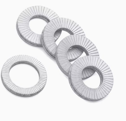 M14 Bolts Wedge Locking Washers 10pcs Manganese Steel Safety Washers com padrão ISO e resistência a vibrações