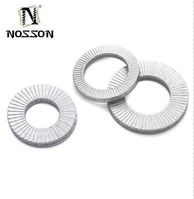 M14 Bolts Wedge Locking Washers 10pcs Manganese Steel Safety Washers com padrão ISO e resistência a vibrações
