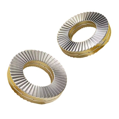 M14 Bolts Wedge Locking Washers 10pcs Manganese Steel Safety Washers com padrão ISO e resistência a vibrações
