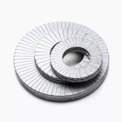 M14 Bolts Wedge Locking Washers 10pcs Manganese Steel Safety Washers com padrão ISO e resistência a vibrações