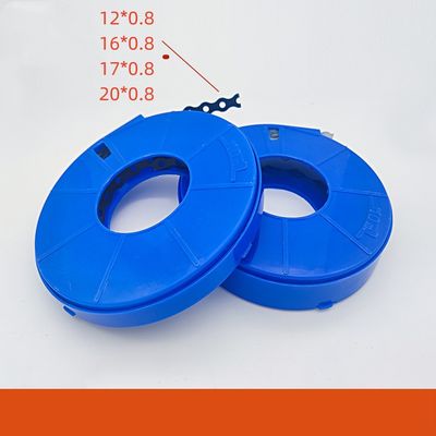 Instalação resistente ao calor com fita de aço branca e superfície de plástico em pó durável de 12 mm e 17 mm de largura