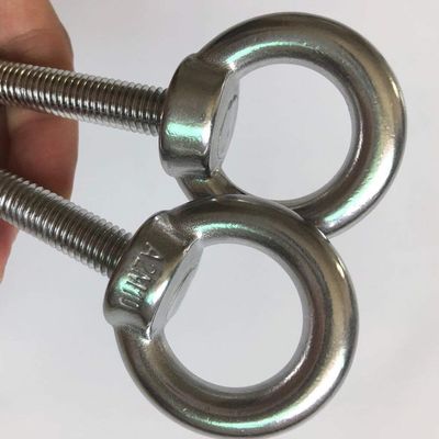 INCH aço inoxidável M10 ombreira olho parafusos 3/8 &quot;x 2,75&quot; parafusos de trabalho pesado com máquina de lavar e porcas simples acabamento de levantamento