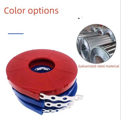 Instalação resistente ao calor com fita de aço branca e superfície de plástico em pó durável de 12 mm e 17 mm de largura