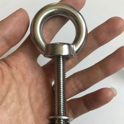 INCH aço inoxidável M10 ombreira olho parafusos 3/8 &quot;x 2,75&quot; parafusos de trabalho pesado com máquina de lavar e porcas simples acabamento de levantamento