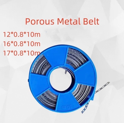 100% QC Passado Alta Durabilidade Faixa de Aço Perforada Faixa de Plástico Pulverizada Metal Performance Branca e Durável Largura 12mm