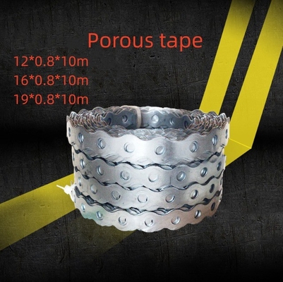 100% QC Passado Alta Durabilidade Faixa de Aço Perforada Faixa de Plástico Pulverizada Metal Performance Branca e Durável Largura 12mm