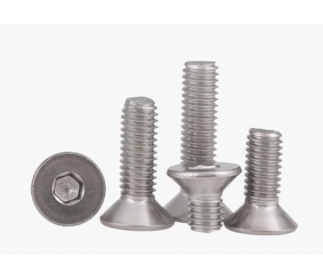 304 Din7991 M3-M16 Countersunk Head Hexagon Socket Screw para distribuidores de fixações padrão BS
