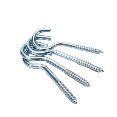 Finitura galvanizada de aço gancho de olho de madeira parafuso auto-aperto parafuso M1.6 M2 M2.5 M3 M4 M5 M6 M8 M10 M12 M14 M16 M20 e Venda