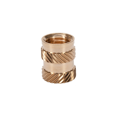 Melt Insert Grinded Copper Nut M3 M6 Brass Insert for Wood Through-Hole Brass Grinded Thumb Screw
