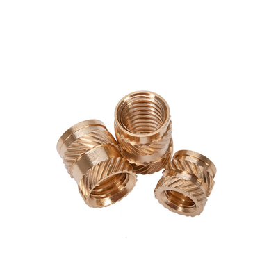 Melt Insert Grinded Copper Nut M3 M6 Brass Insert for Wood Through-Hole Brass Grinded Thumb Screw