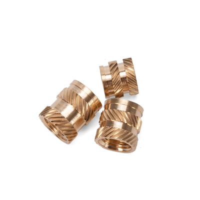 Melt Insert Grinded Copper Nut M3 M6 Brass Insert for Wood Through-Hole Brass Grinded Thumb Screw