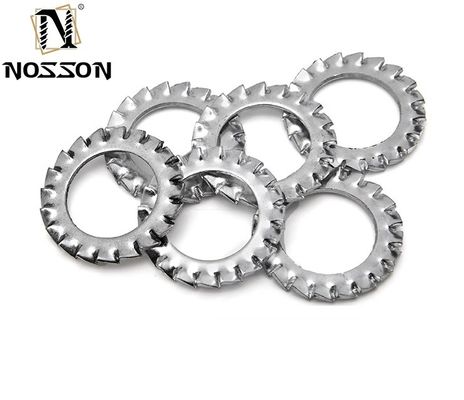 304 aço inoxidável DIN6797 M3 M4 M5 M6 M8 M10 Lavadora de bloqueio cônica serrilhada Funil de dente externo Lavadora de bloqueio em forma de serra