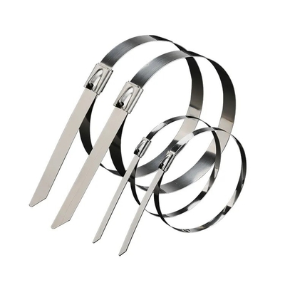 Padrão ISO 100pcs Cable Ties de aço inoxidável 12mm para aplicações industriais