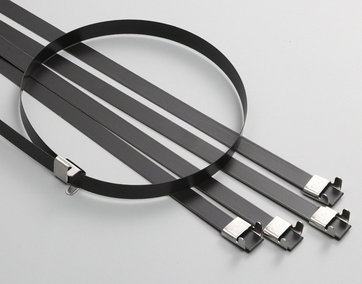 Padrão ISO 100pcs Cable Ties de aço inoxidável 12mm para aplicações industriais