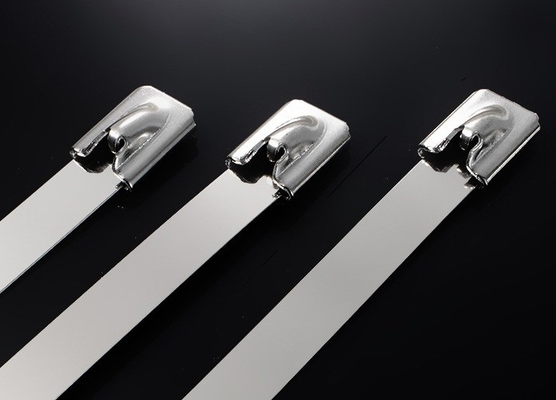 Padrão ISO 100pcs Cable Ties de aço inoxidável 12mm para aplicações industriais