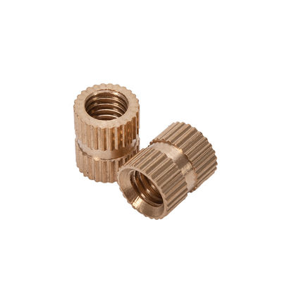 Mineração de aço inoxidável padrão ISO M3 M4 M5 M6 Alumínio Anodizado Brass Negro Knurled Insert Nut