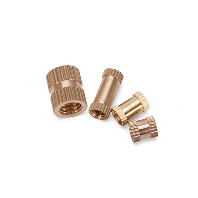 Mineração de aço inoxidável padrão ISO M3 M4 M5 M6 Alumínio Anodizado Brass Negro Knurled Insert Nut