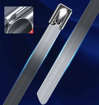 GB padrão auto-bloqueio SS304/316 Cable Ties de aço inoxidável 4,6 * 300mm dentro da ISO para Fscat matéria-prima