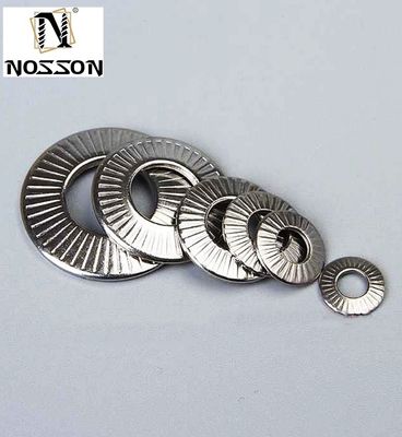 M3-M30 NFE25511 Ferro inoxidável Francês Lavadora de bloqueio anti-solto Lavadora de disco de prato Lavadora de medalhão Lavadora plana