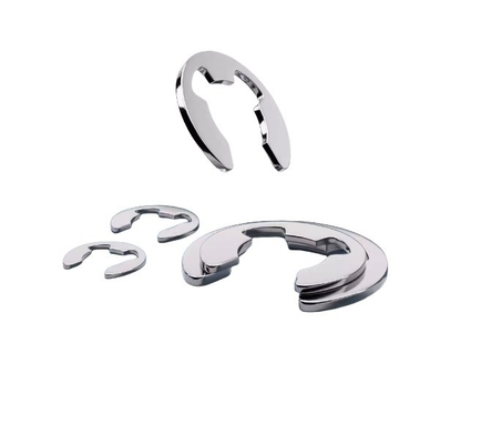 Anéis de retenção métricos Lavadora para eixo estilo anel tipo E Tamanho M3M4M5M6M8M10M12M14M16M240M18M20M22M24M27 Aço inoxidável