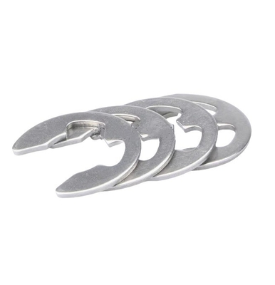 Anéis de retenção métricos Lavadora para eixo estilo anel tipo E Tamanho M3M4M5M6M8M10M12M14M16M240M18M20M22M24M27 Aço inoxidável