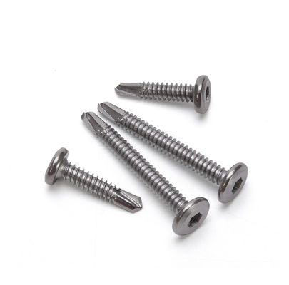 Parafuso de auto-perfuração com acabamento revestido com zinco no sistema de medição INCH