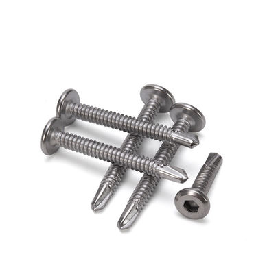 Parafuso de auto-perfuração com acabamento revestido com zinco no sistema de medição INCH