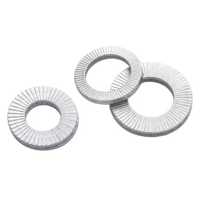 Saúde M3M4M5M6M8M10M12M14M16M18M20M22M24M27m30 Lavadoras de fechadura de mola personalizadas de aço carbono Dacromet Dupla pilha DIN25201