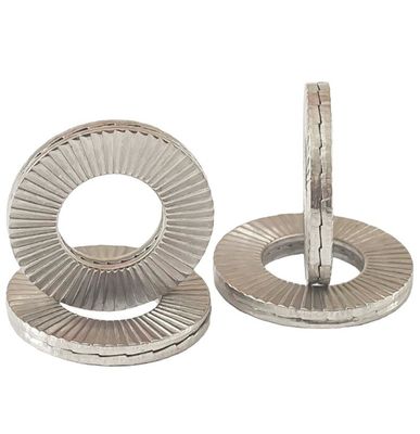 Máquina de lavagem de cadeia de auto-bloqueio para a indústria geral DIN25201 M3 M4 M5 M6 M8 M10 M12 Dacromet revestido estilo contra-encosto