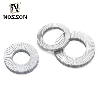 Máquina de lavagem de cadeia de auto-bloqueio para a indústria geral DIN25201 M3 M4 M5 M6 M8 M10 M12 Dacromet revestido estilo contra-encosto