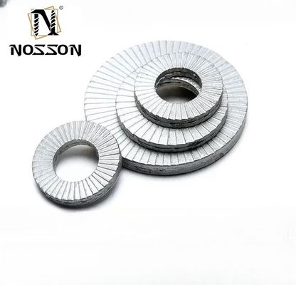 Máquina de lavagem de cadeia de auto-bloqueio para a indústria geral DIN25201 M3 M4 M5 M6 M8 M10 M12 Dacromet revestido estilo contra-encosto