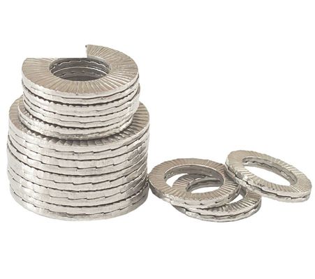 Indústria Geral M8M10 M12 M14 M16 DIN25201 Lavadora Dupla Empilhadeira Auto-bloqueio de choque à prova de aço inoxidável